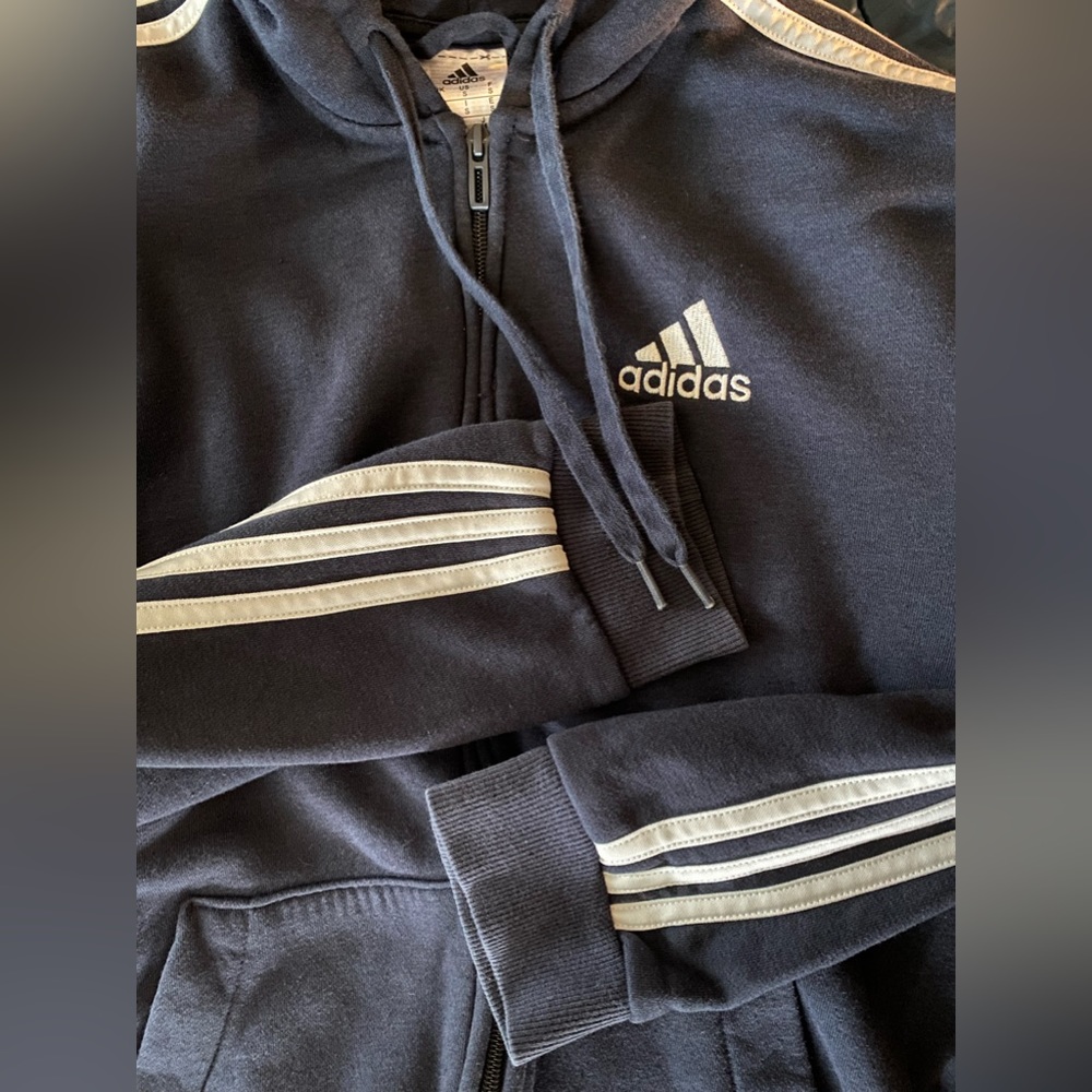 Adidas hooded zip-up sweatshirt - Picture 5 of 7